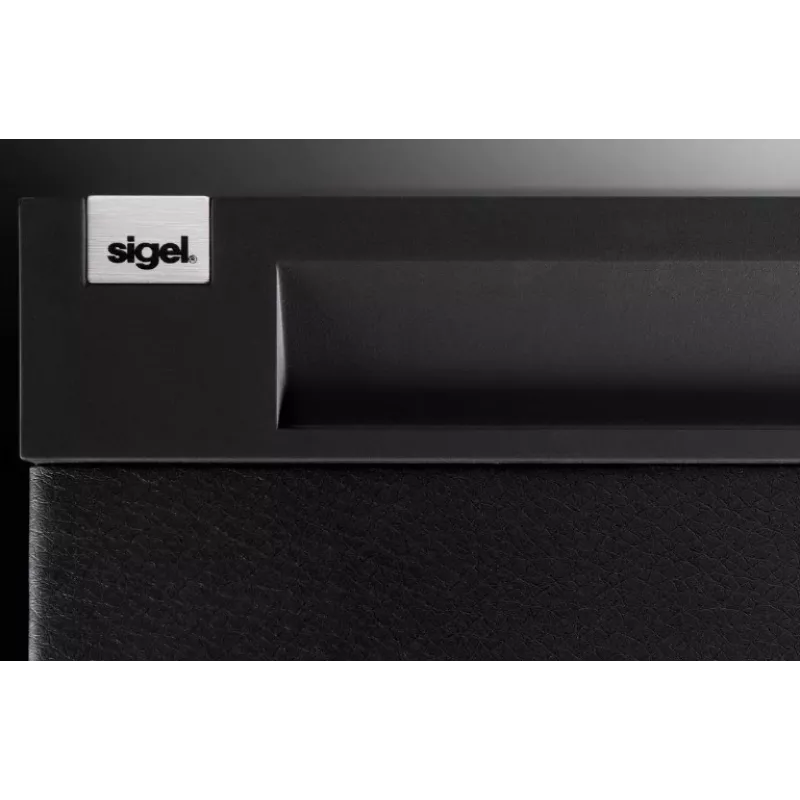 SIGEL CINTANO tapete de secretária S - preto - pele sintética - 600 x 490 mm - 1 unid.