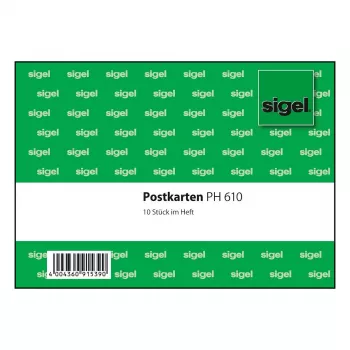 SIGEL PH610 porta-documentos autoadesivo A4 verde pack de 10