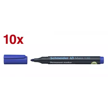 Schneider Maxx 130 Marcador permanente azul 1,0 - 3,0 mm (pack de 10)
