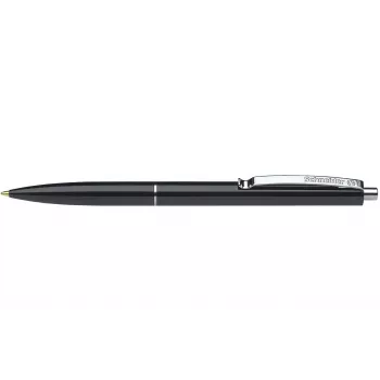 Schneider K15 Esferográfica retrátil com clip preto 0,6 mm, pack de 50