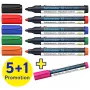 Schneider Maxx 290 Conjunto de marcadores para quadro branco e flipchart, 6 unid., várias cores, 2,0 - 3,0 mm
