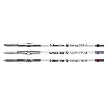 Schneider Express 775 Recarga de esferográfica M preto, pack de 10