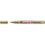 Marcador de pintura EDDING 4-753053 dourado - ponta redonda - espessura de traço 1-2 mm - corpo em alumínio - à base de óleo - permanente - alta opacidade