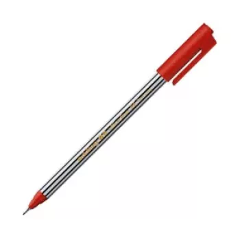 Caneta de feltro EDDING 89 vermelho 0,5 mm ponta redonda tinta à base de água corpo em plástico