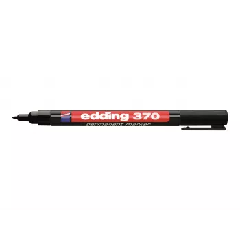 Marcador permanente EDDING 370 4-370001 ponta redonda 1 mm recarregável preto