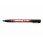Marcador permanente EDDING 370 4-370001 ponta redonda 1 mm recarregável preto