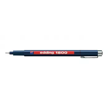 Caneta de feltro EDDING 1800 preto tinta pigmentada 0,3 mm
