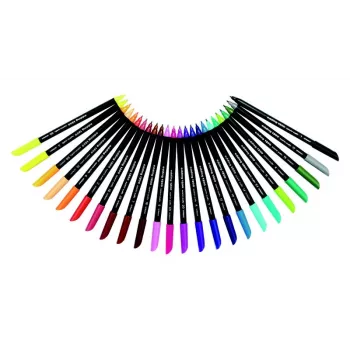 Caneta de feltro EDDING 1200 - cores sortidas - 1 mm - pack de 10