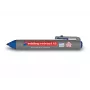 Marcador permanente EDDING Retract 12, ponta biselada, espessura de traço 1,5-3 mm, tinta azul, pack de 10