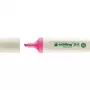 Marcador fluorescente EDDING EcoLine 24 - rosa - 10 unidades - ponta biselada 2-5 mm - tinta à base de água - 90 % plástico reciclado