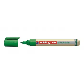 Marcador de quadro branco EDDING EcoLine 28 preto ponta redonda 1,5-3 mm recarregável