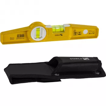STABILA Type 81 S Nível de bolha torpedo, 25 cm, magnético, alumínio fundido