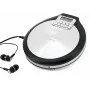 Soundmaster CD9220 Leitor de CD portátil com anti-choque de 40s, DBBS, preto/prateado