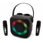 Soundmaster BT2024SW coluna Bluetooth, luz disco, 2 microfones, preto