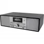Soundmaster DAB980SW Centro de música preto DAB+/FM-RDS CD USB Bluetooth leitor de audiolivros com cassete e gira-discos