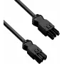 HELOS Cabo de extensão para aparelhos GST18 compatível ficha para conector fêmea preto 10,0 m