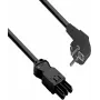HELOS Cabo de ligação GST18 compatível CEE 7/7 ficha angular de 90° para conector fêmea preto 1,5 m