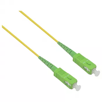 HELOS cabo de rede de fibra ótica OS2 Simplex LSZH 2,0 mm SC/APC-SC/APC amarelo 20 m