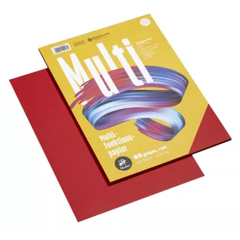Papel multifunções Staufen 7X 734050997 A4 80g vermelho 50 folhas