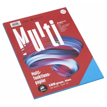 Papel multifunções Staufen 7X A4 120g azul 35 folhas