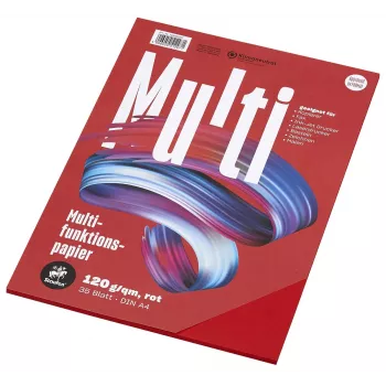 Papel multifunções Staufen 7X 734051297 A4 120g vermelho 35 folhas