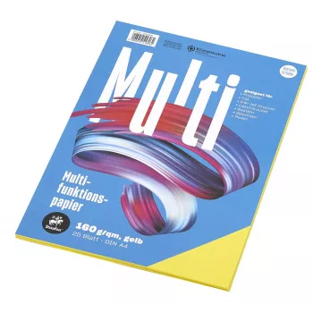 Papel multifunções Staufen A4 amarelo 160g 25 folhas/pack