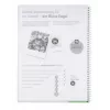 Bloco de apontamentos Oxford College A4+ 80 folhas 90 g/m² quadriculado azul 4 furos
