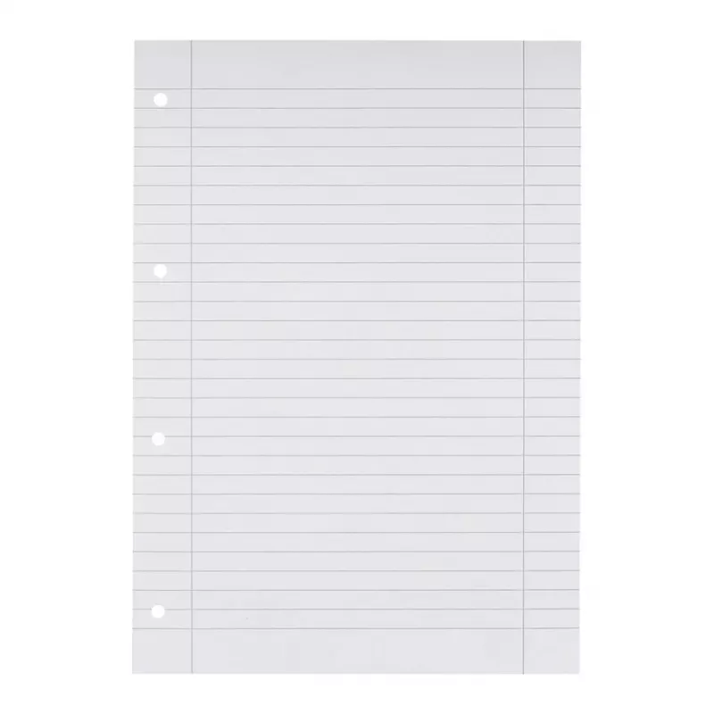 Bloco escolar Oxford reciclado DIN A4 50 folhas pauta 27 quadriculado com margem colado no topo - A4