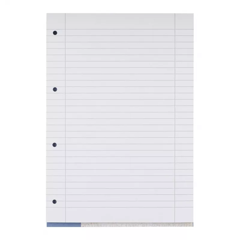 Bloco escolar Oxford reciclado DIN A4 50 folhas pauta 27 quadriculado com margem colado no topo - A4