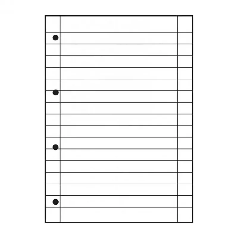 Caderno escolar Oxford Lineatur 37 pautado DIN A4 com margem interior e exterior 16 folhas