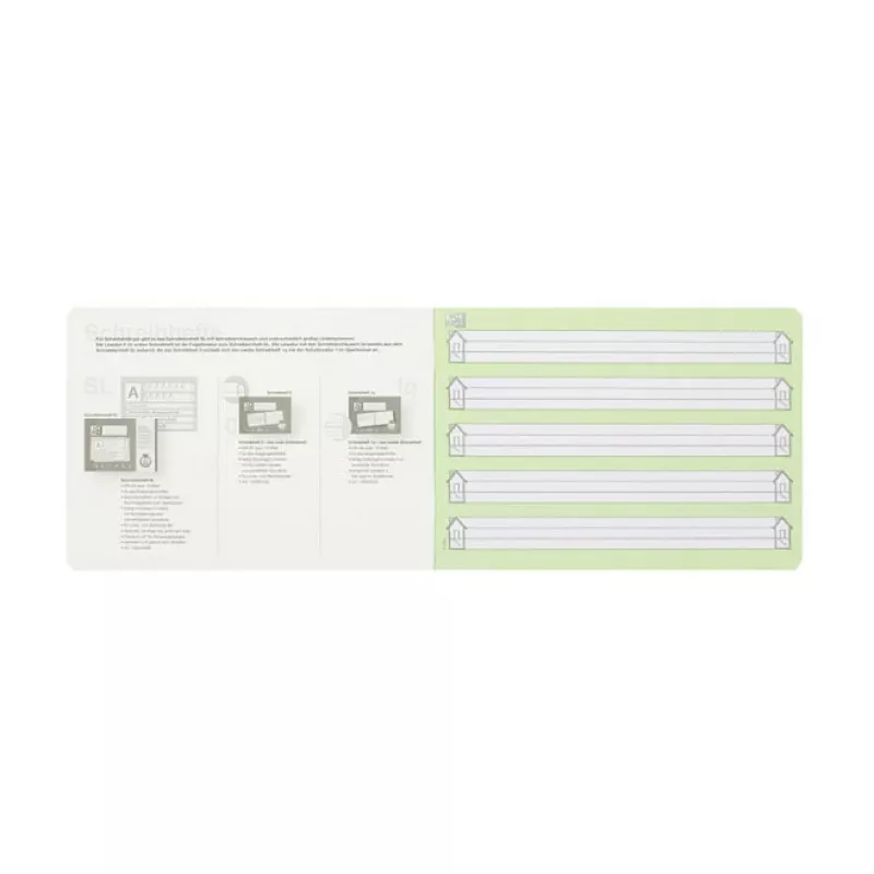 Oxford 100050100 caderno A5 90 g/m2 verde