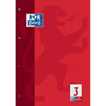Bloco de escrita Oxford A4 pautado 50 folhas 80 g/m² branco