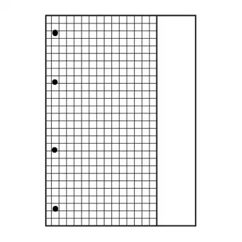 Bloco de escrita Oxford DIN A4 pautado Lineatur 22, 80 folhas, 90 g/m², branco