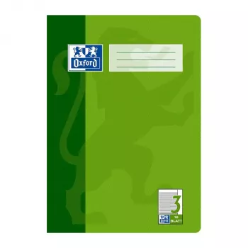 Caderno escolar Oxford A4 16 folhas Lineatur 3R pautado com margem 3.º ano