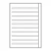Caderno escolar Oxford A4 16 folhas Lineatur 3R pautado com margem 3.º ano