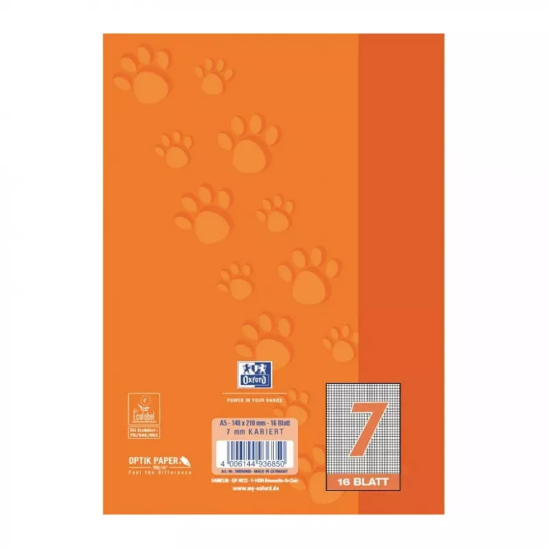 Oxford 100050409 caderno A5 90 g/m2 laranja