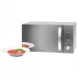 Micro-ondas Profi Cook PC-MWG 1176 H 800 W com função grill, função ar quente, função temporizador (501176) Prateado