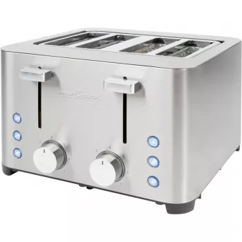 Torradeira de 4 fatias ProfiCook PC-TA 1252, Aço inoxidável, 1500 W