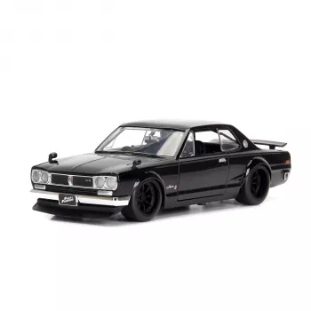 Carro de modelo die-cast Jada Fast & Furious 1971 Nissan Skyline 2000 GT-R 1:24 prateado