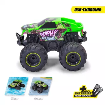 Veículo RC anfíbio Dickie RC Amphy Splasher, RTR 2,4 GHz