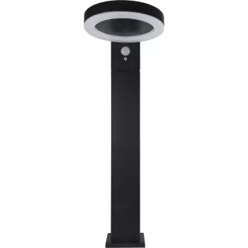 REV candeeiro solar LED redondo preto
