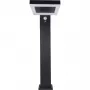 REV candeeiro de chão solar LED quadrado preto