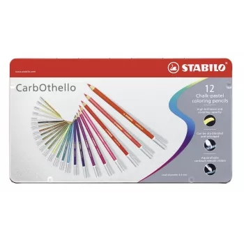 STABILO Carbothello conjunto de lápis pastel - 12 cores mistas