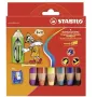 STABILO woody 3 in 1 Multi pack de 6 - cores sortidas