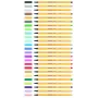 Caneta fineliner STABILO Point 88 - cores sortidas - 0,4 mm - pack de 12