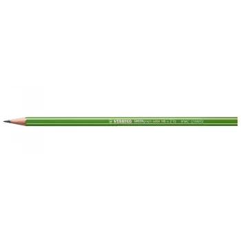 Lápis de grafite STABILO GREENgraph HB - verde/branco - hexagonal - certificado FSC - 2,2 mm