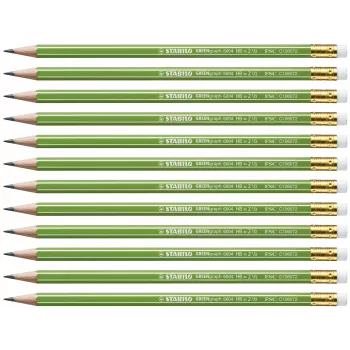 Lápis de grafite STABILO GREENgraph HB 8 mm pack de 12
