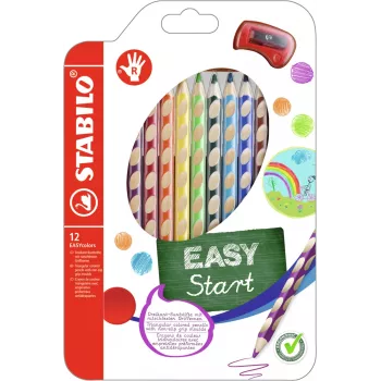 Lápis de cor STABILO EASYcolors - 12 unidades