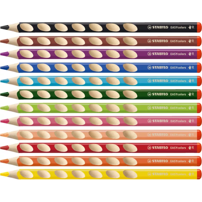 Lápis de cor STABILO EASYcolors - 12 unidades