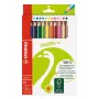 Lápis de cor STABILO GREENtrio - cores sortidas - pack de 12